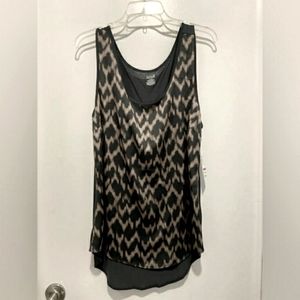 Leopard print silky tank